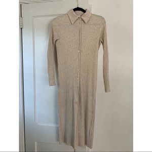 H&M Ribbed Shirt Dress